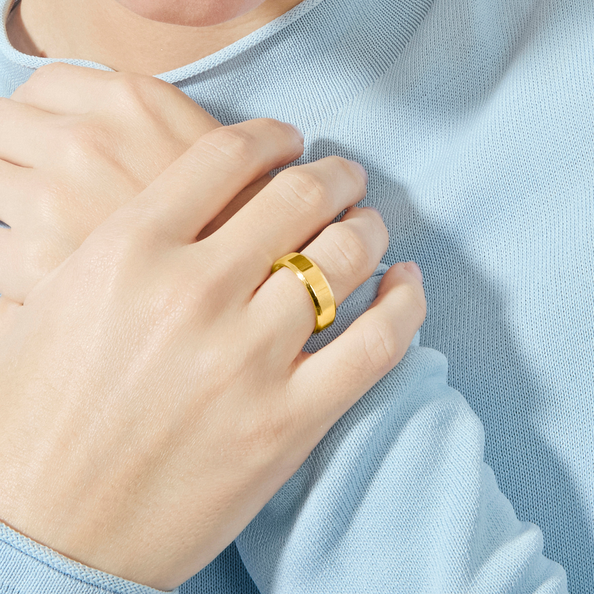 Alianza Ukhad acabado oro amarillo 18k
