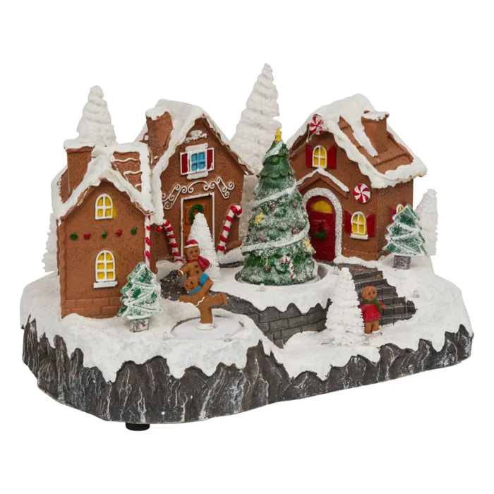 Village lumineux gourmand musical 25 LED