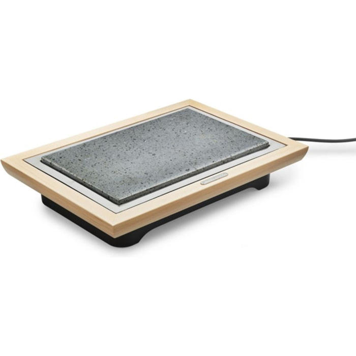 Pierre à cuire LAGRANGE Grill' Pierre® Deluxe bois clair à poser, 37.3x23.4 cm