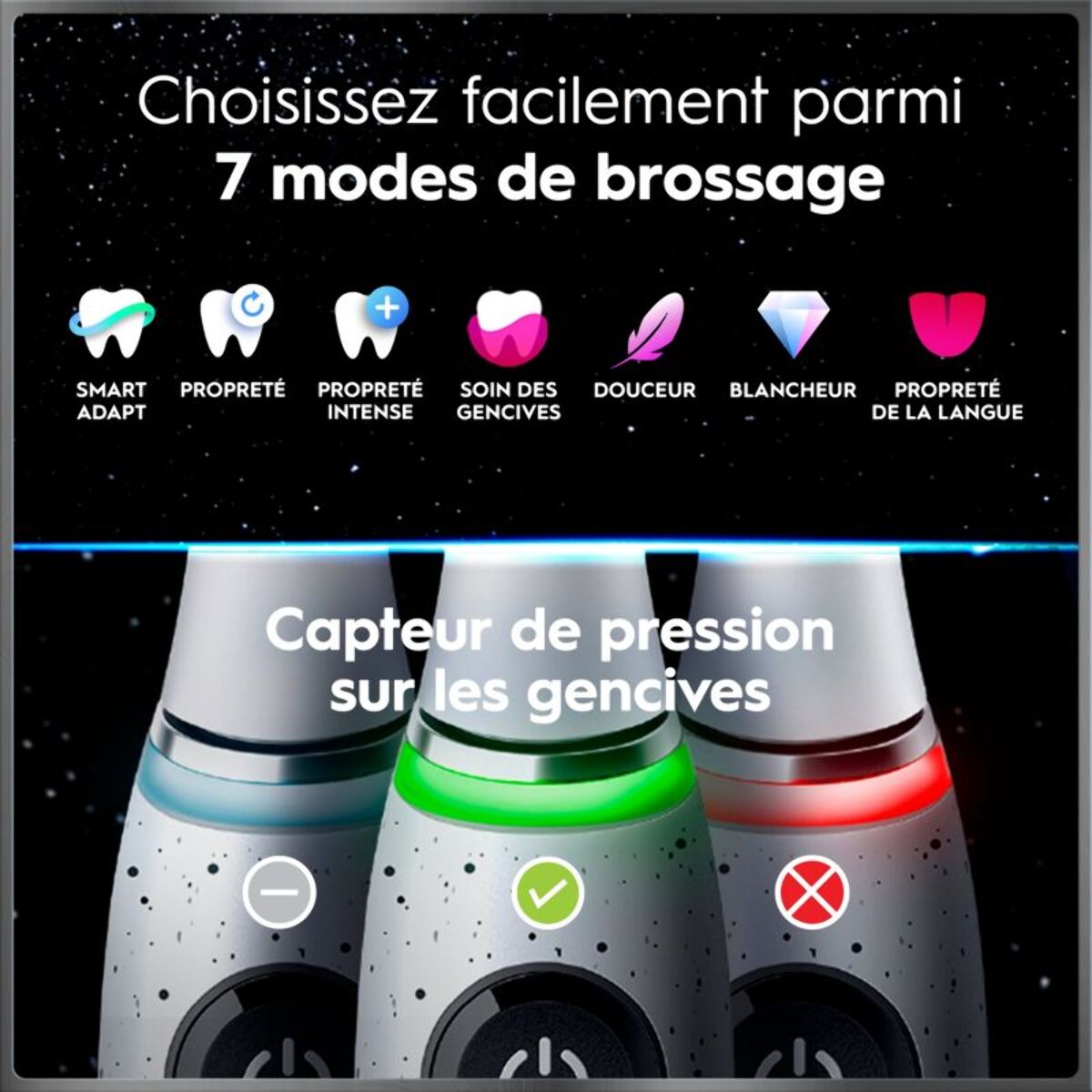 Brosse à dents électrique ORAL-B iO10 Series Stardust White