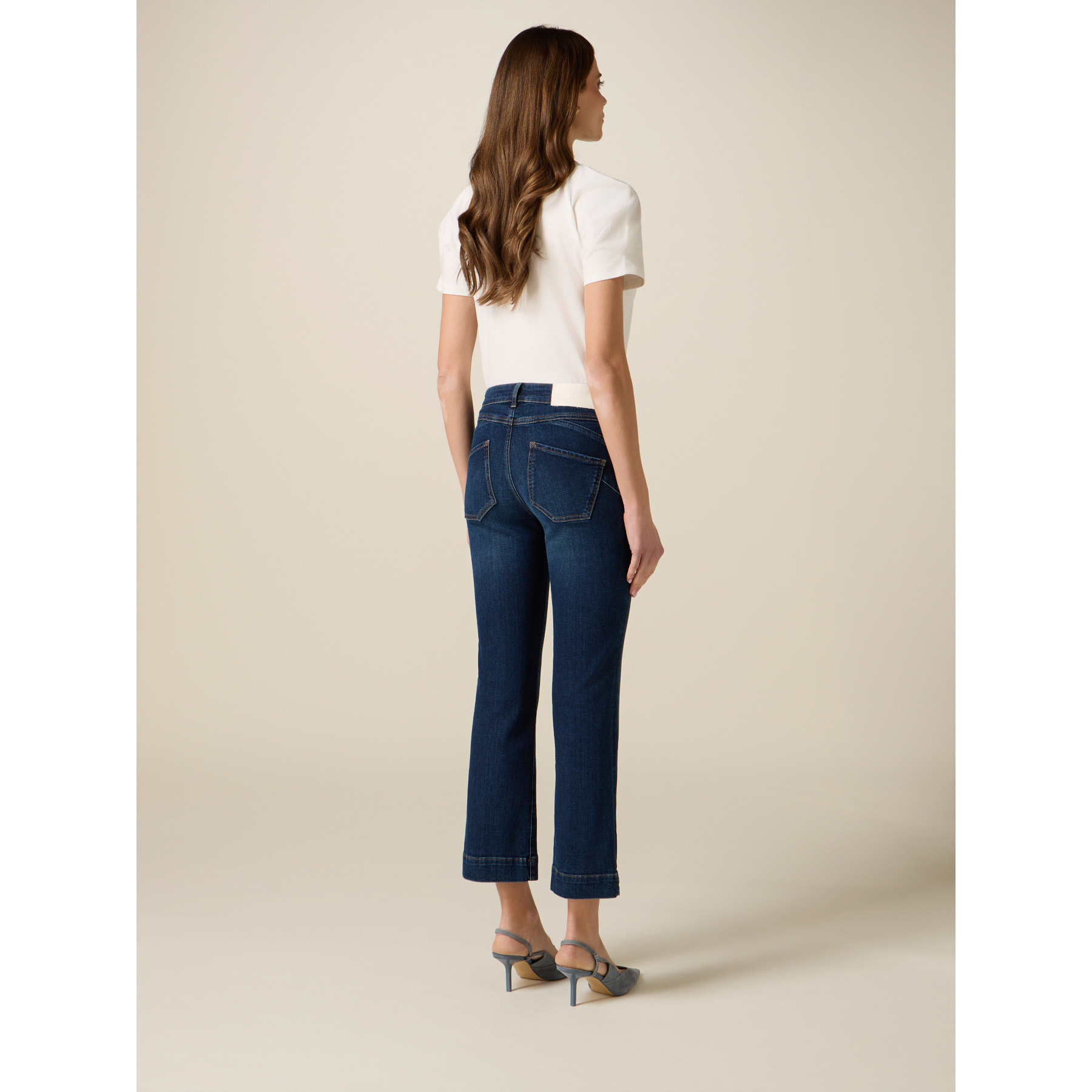 Oltre - Jeans recortados - Azul