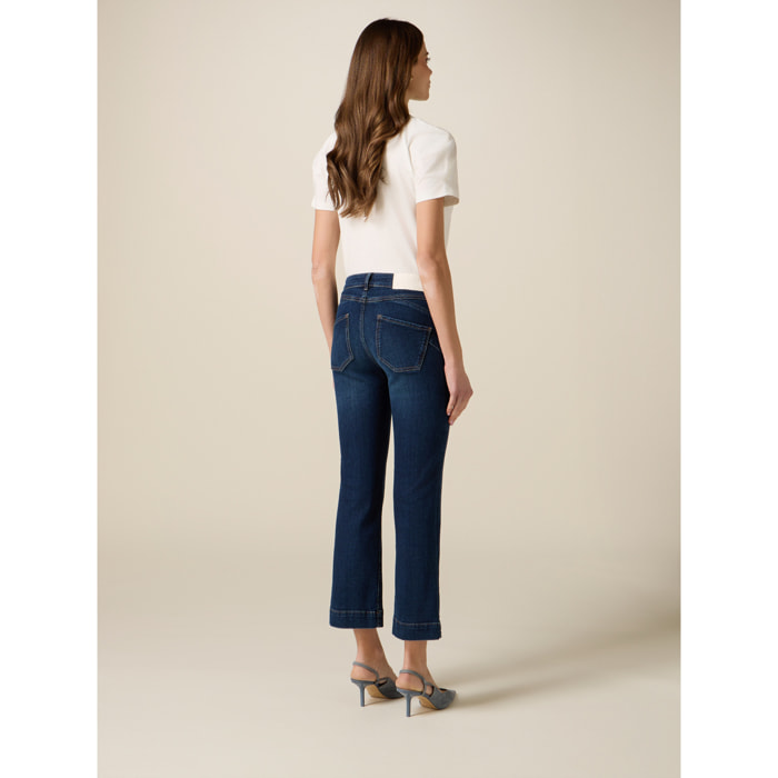 Oltre - Jeans recortados - Azul