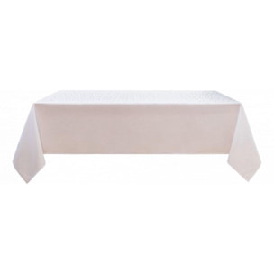 Nappe anti tache rectangulaire ''Stella'' Effet métal- Blanc