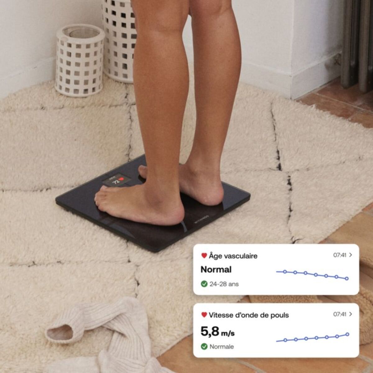 Pèse personne connecté WITHINGS Body Comp Noir