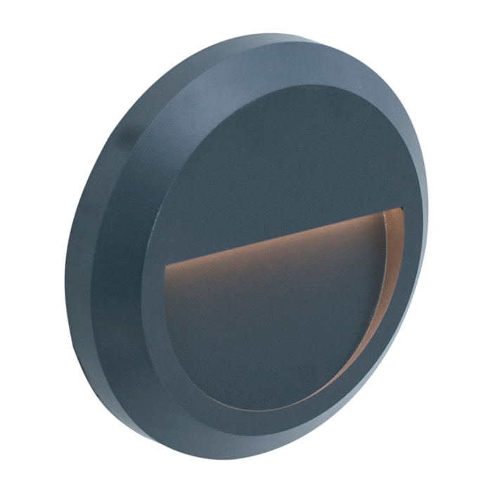 Forlight Siram aplique exterior con luz led blanco cálido en color gris urbano