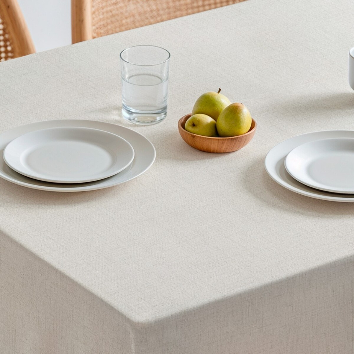 Nappe unie anti-taches BRIA NATUREL