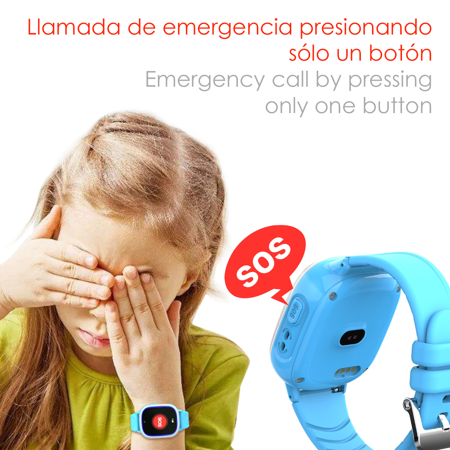 DAM Smartwatch TD31 GPS, LBS, WiFi. Localizador especial para niños. Con cámara, llamada SOS, alarma. 4,1x1,55x5,5 Cm. Color: Rosa