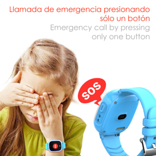 DAM Smartwatch TD31 GPS, LBS, WiFi. Localizador especial para niños. Con cámara, llamada SOS, alarma. 4,1x1,55x5,5 Cm. Color: Rosa