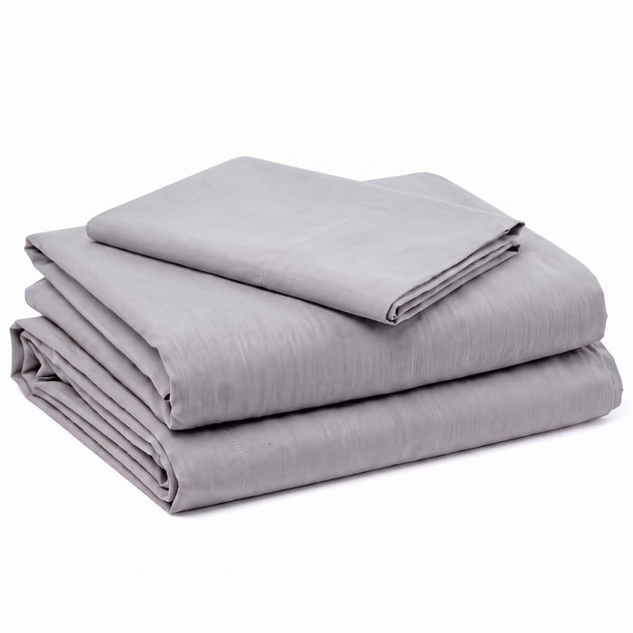 Completo lenzuola in cotone - Grigio
