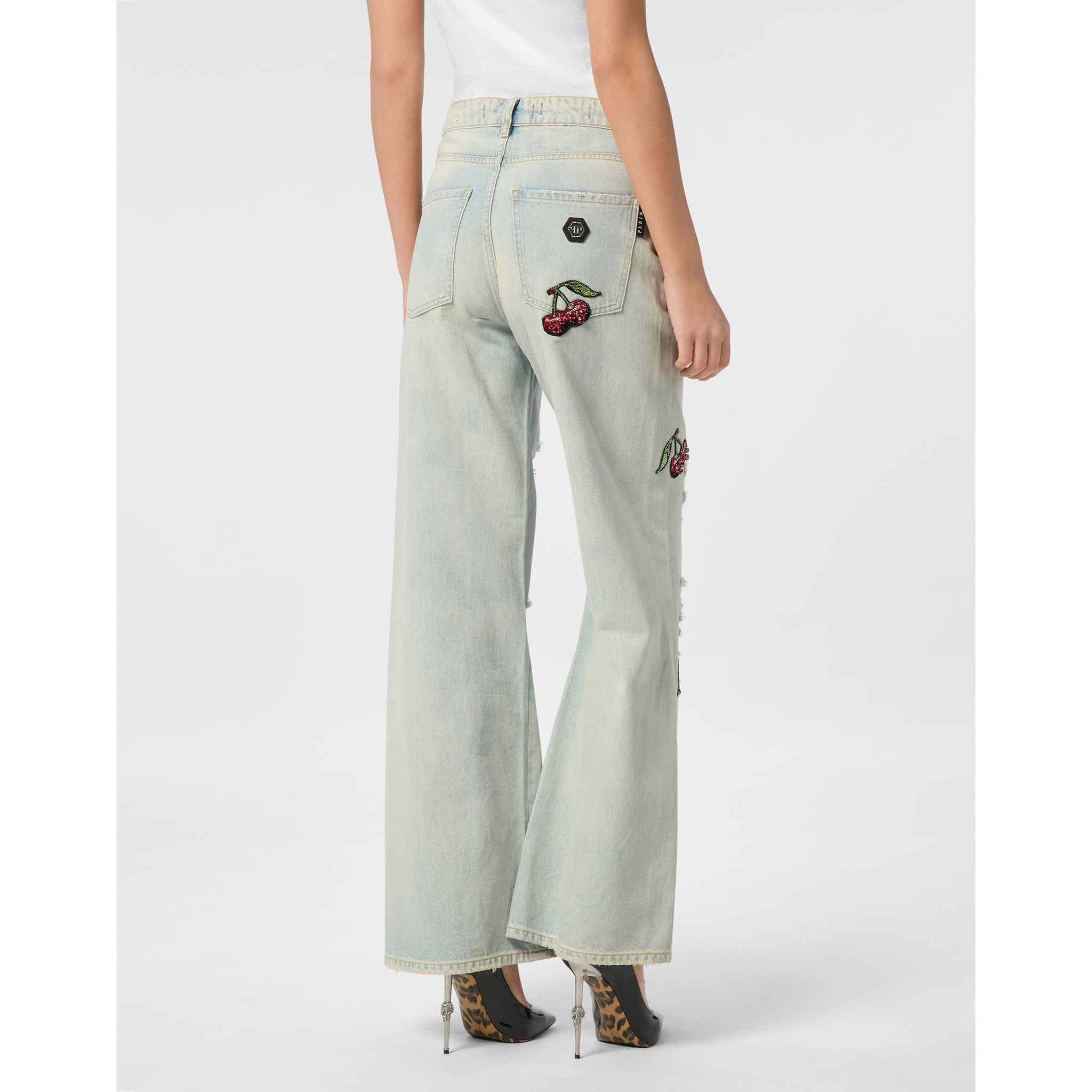 PHILIPP PLEIN Jeans Skater fit CHERRIES