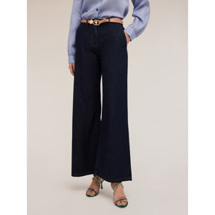 Motivi - Jeans wide leg blue rinse - Blu