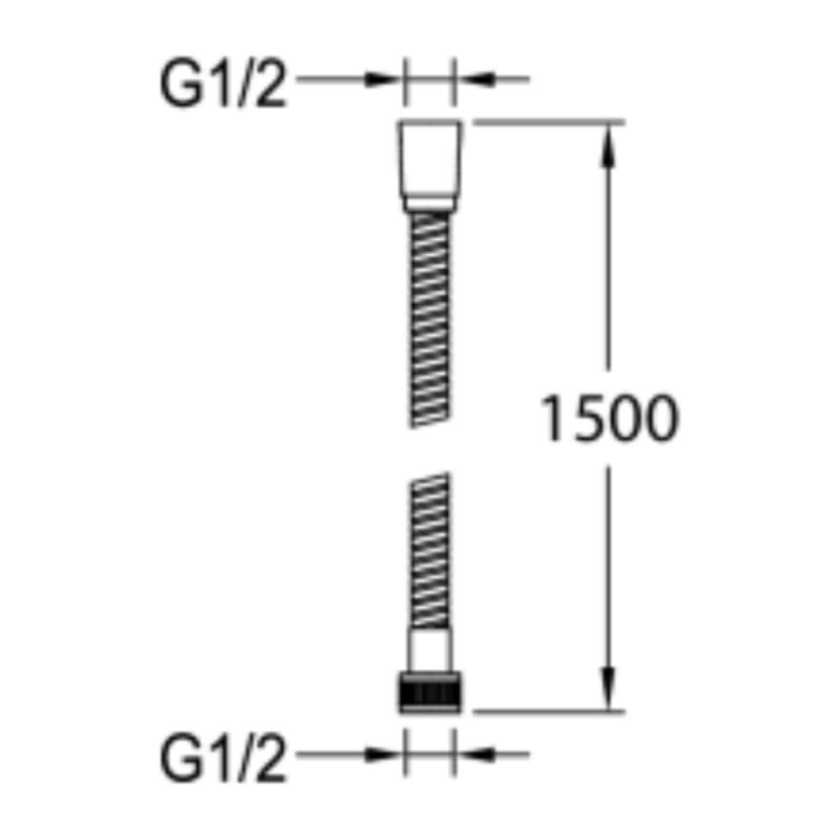 Flexible anti torsion 150 cm métal or beige
