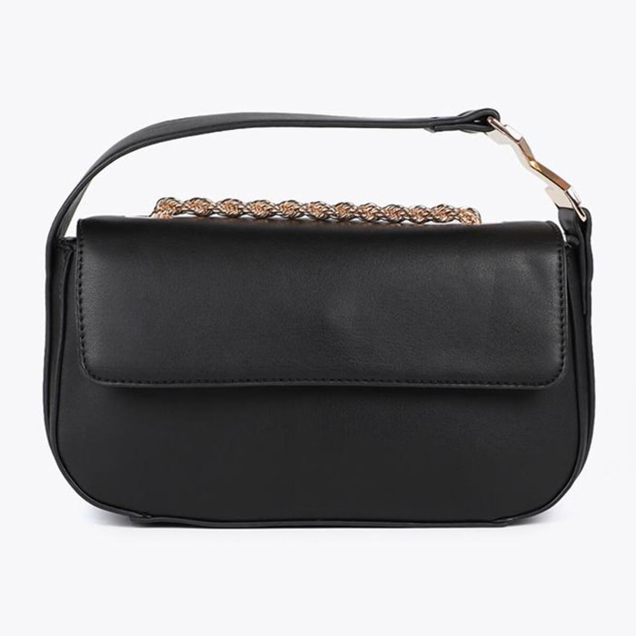 Tracolla in pelle sintetica con logo M sulla maniglia