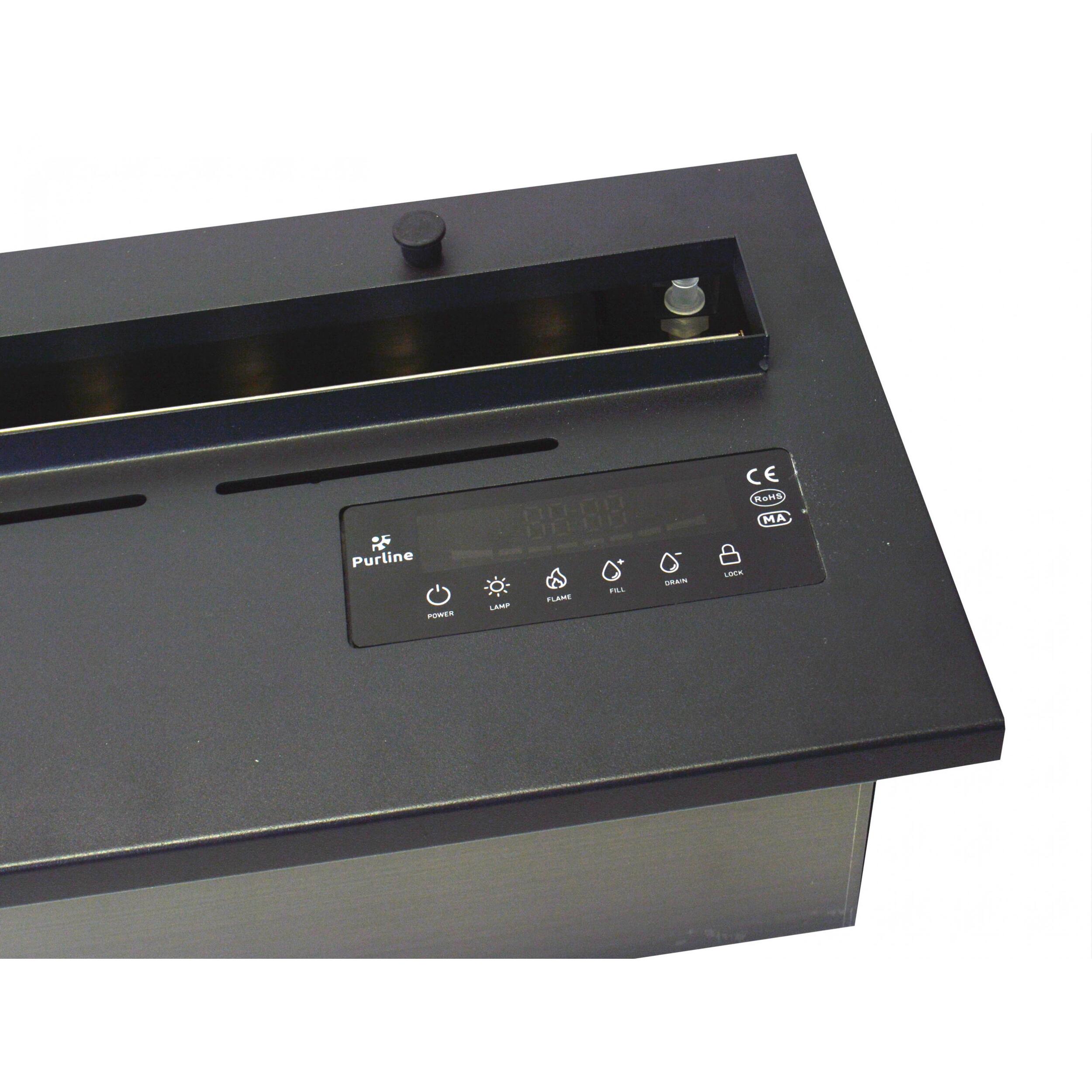 Cheminée décorative avec flamme simulée en différentes couleurs