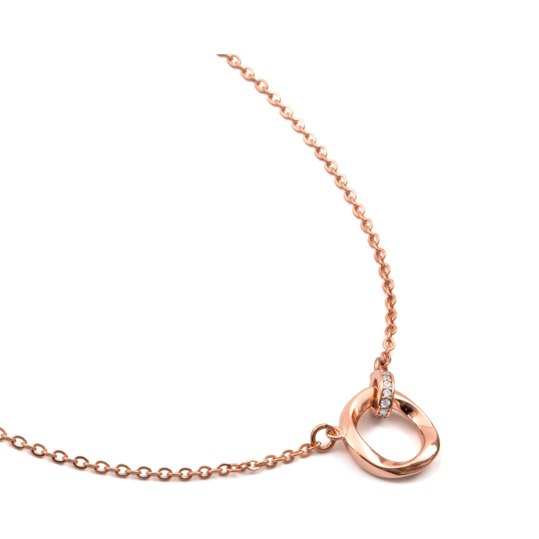 Collar Sarok acabado oro rosa 18k