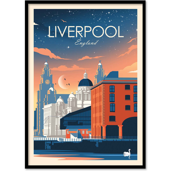 Affiche - Liverpool England - Studio Inception