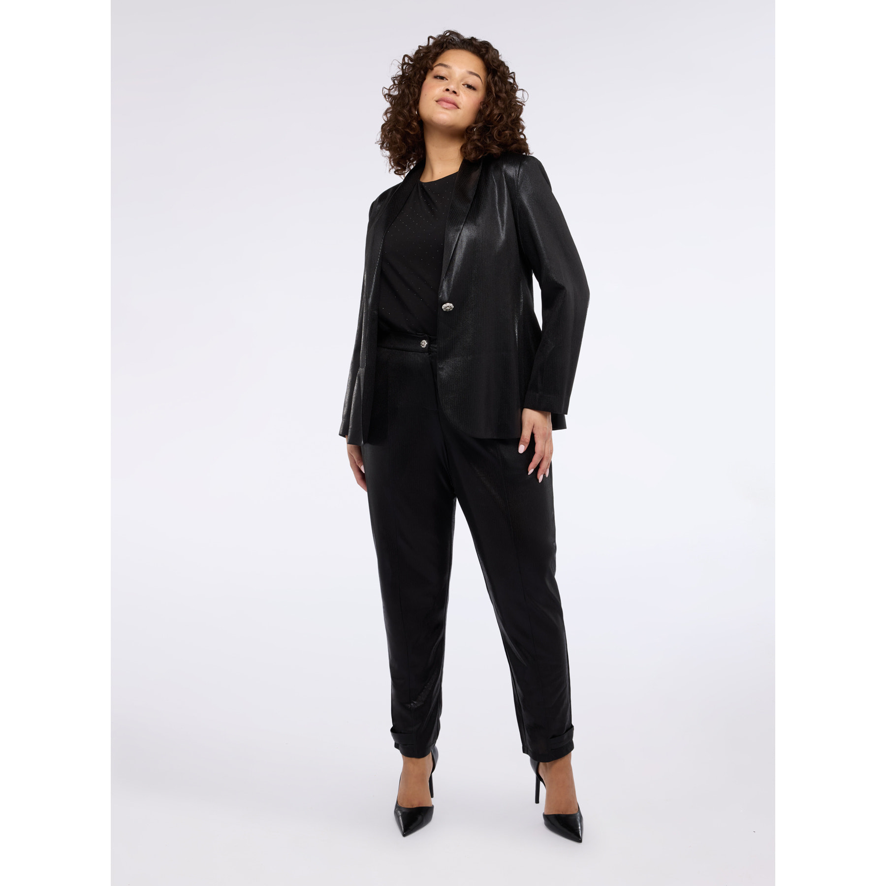 Fiorella Rubino - Top con punti luce - Nero