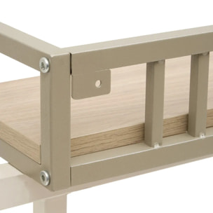 Étagère murale Duna rectangulaire 18,4x56cm beige