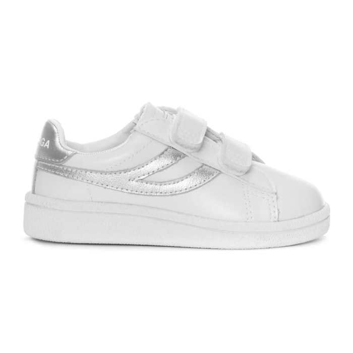 Sneakers Superga Bambina Bianco 4832 KIDS STRAPS METALLIC MATCH