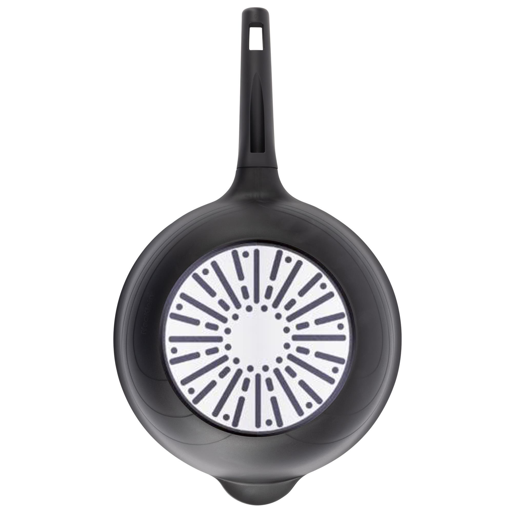 wok ø30cm en aluminio fundido color negro con revestimiento