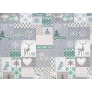 Parure Copripiumino in 100% Cotone Made In Italy Alpi Verde