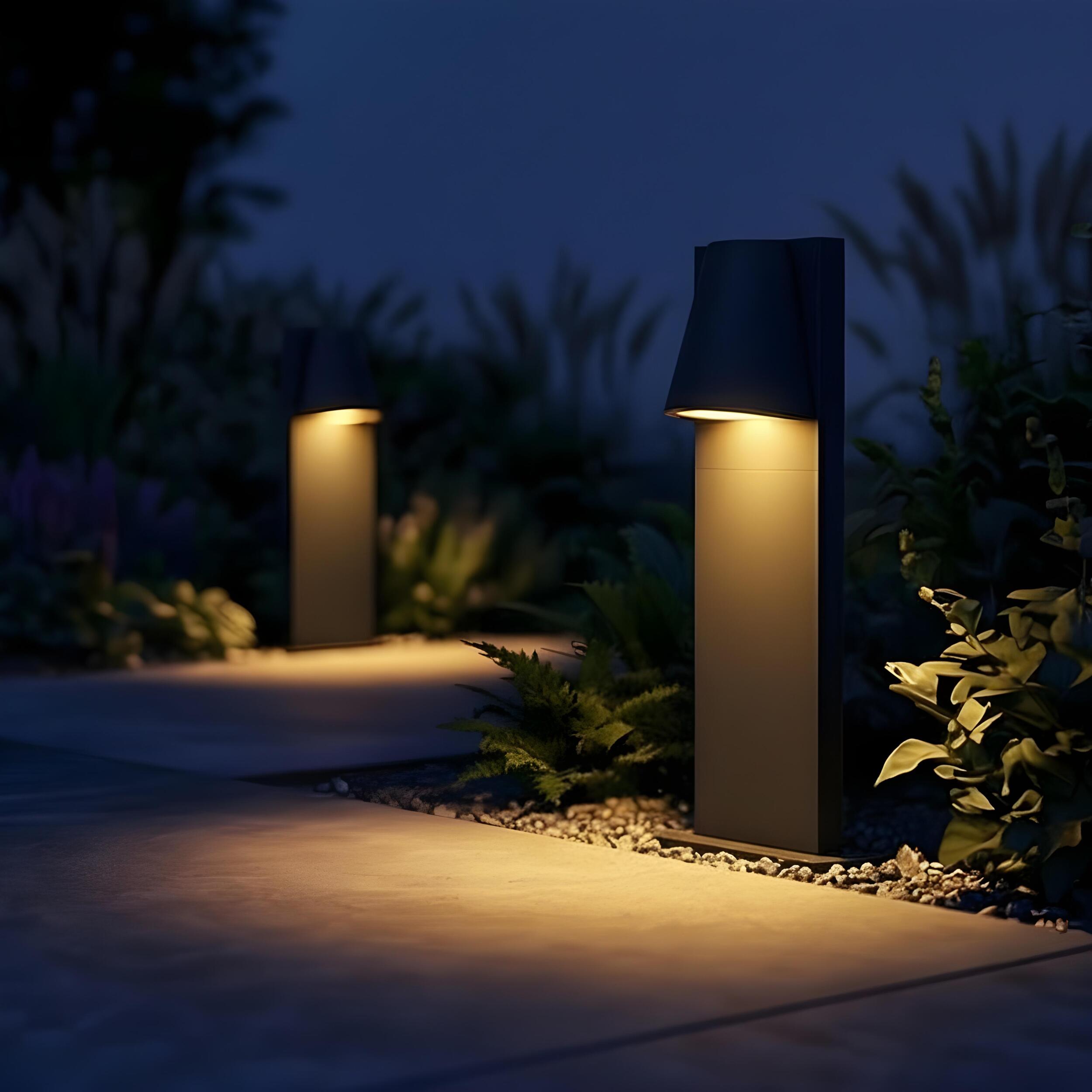 Forlight Kala - Baliza Exterior De 50Cm, Baliza De Jardín Con Ip44 Para Exteriores, Poste