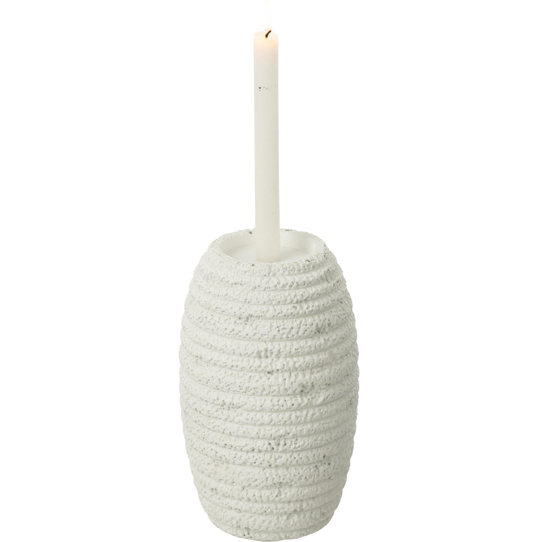 J-Line Chandelier Creta Etroit Ciment Blanc