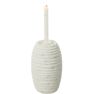 J-Line Chandelier Creta Etroit Ciment Blanc