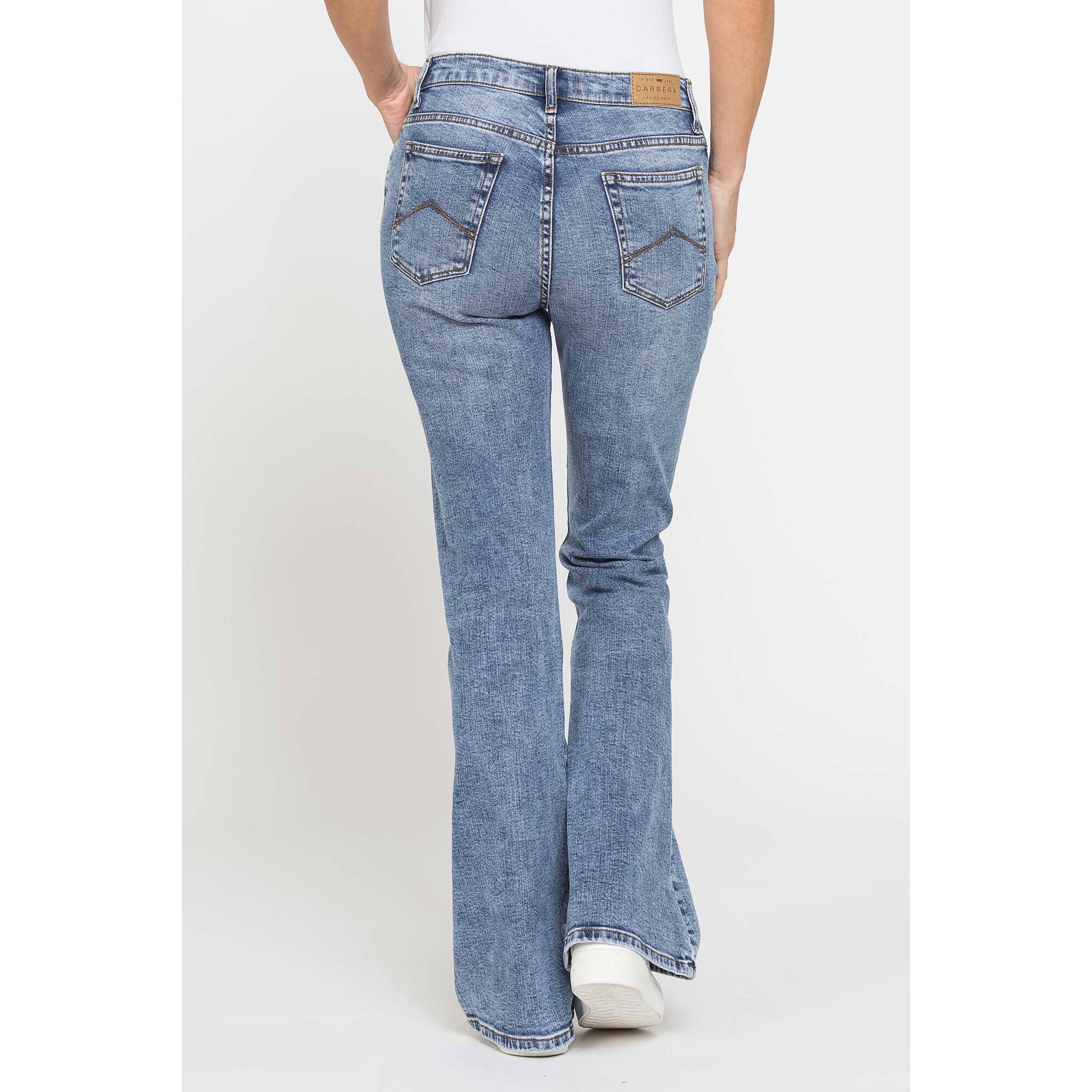 JEANS FLARE IN DENIM STRETCH