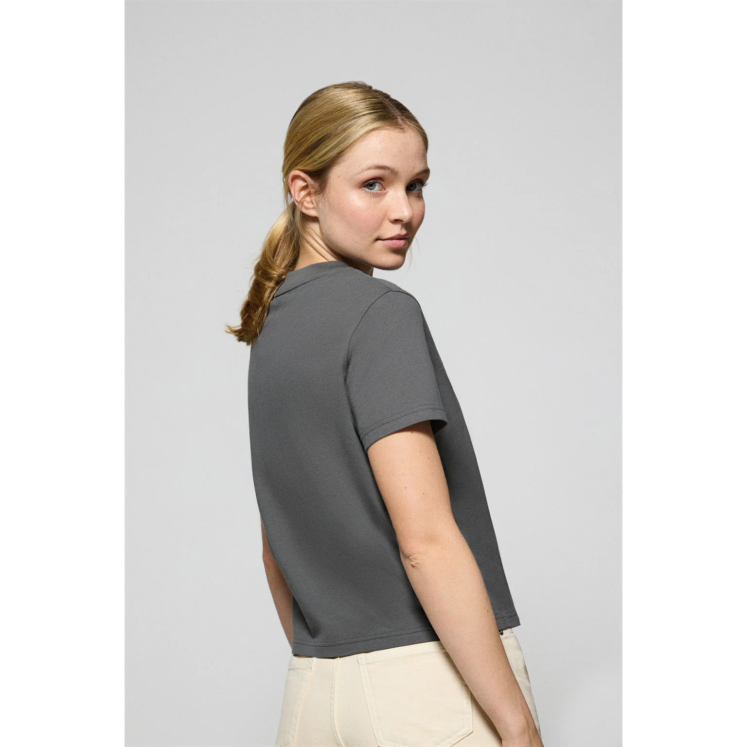 Maglietta Tori colore asfalto con logo Minimal Combo Polo Club