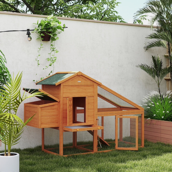 Poulailler cottage grand confort multi-équipement 179x67x115cm bois sapin pré-huilé