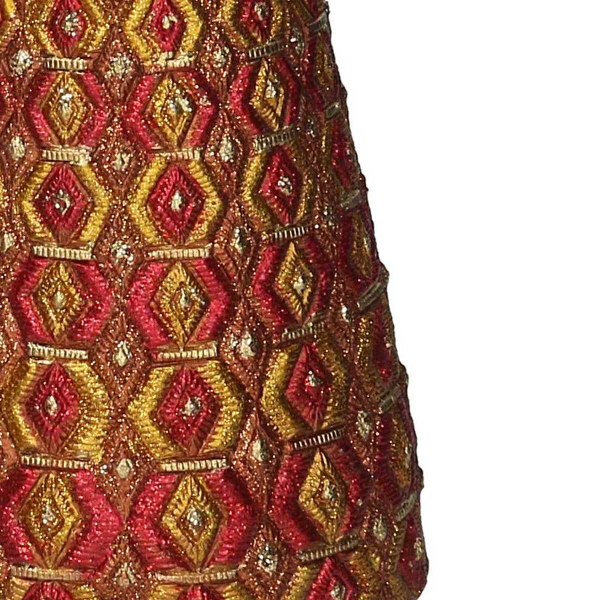 Albero in resina a rombi rosso cm ø12h43