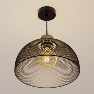 Suspension "Sam" métal noir D30cm