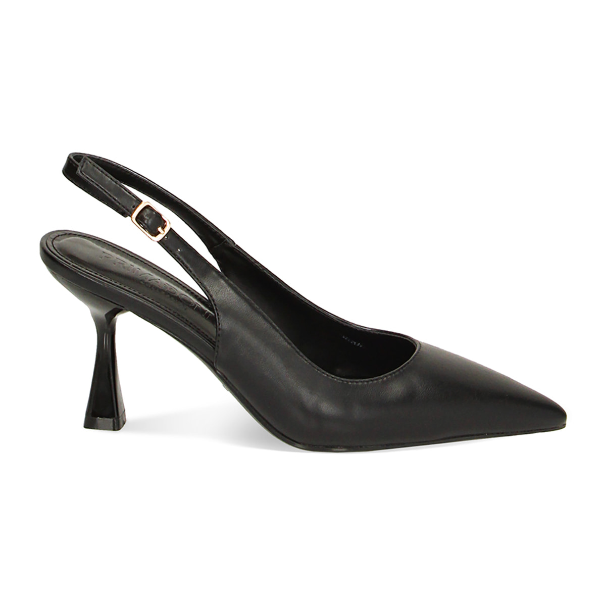Zapatos de tacón descubierto negros