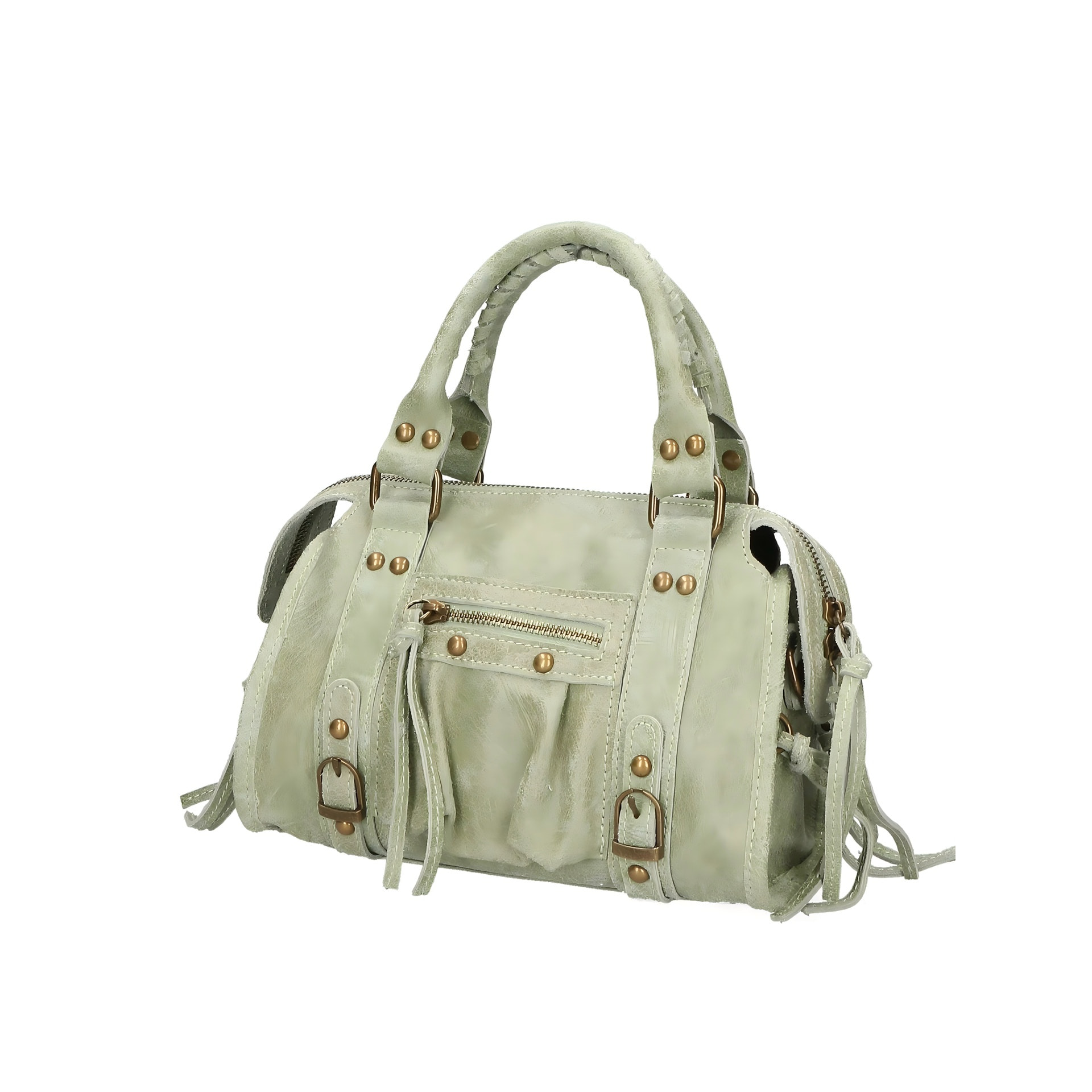 Borsa a spalla da donna - Modello Erisia - Vera pelle - 25.0 x 15.0 x 10.0 cm