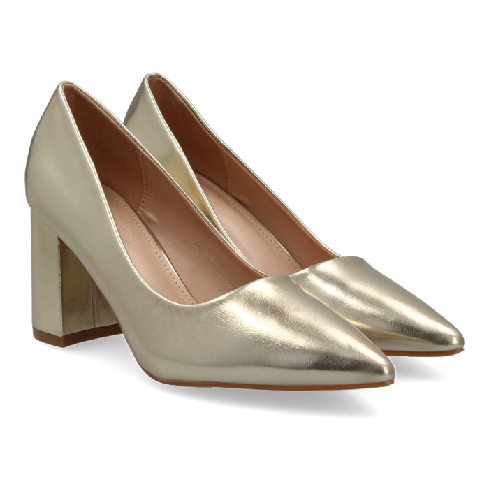 Zapato de Tacon para Mujer, Comodo, Estilo Salon, con Punta Fina
