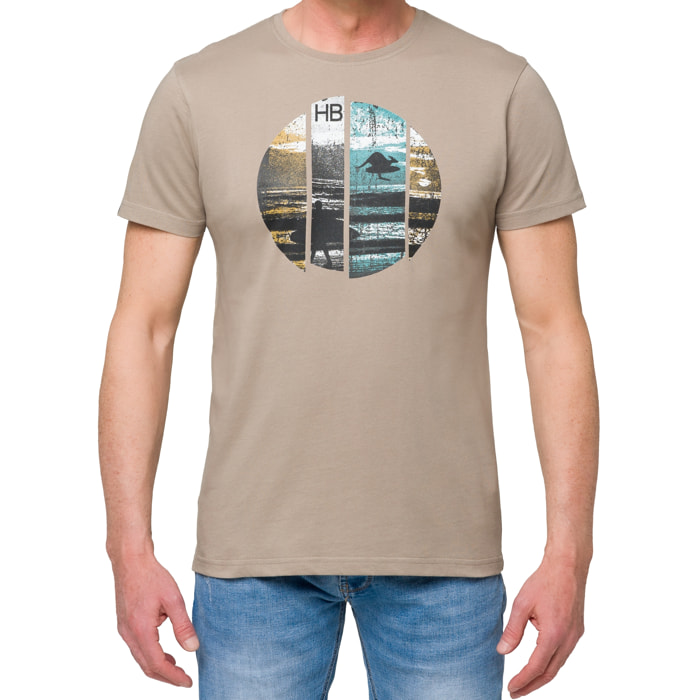 T-shirt in cotone 150 gr Hot Buttered Break Cachi.