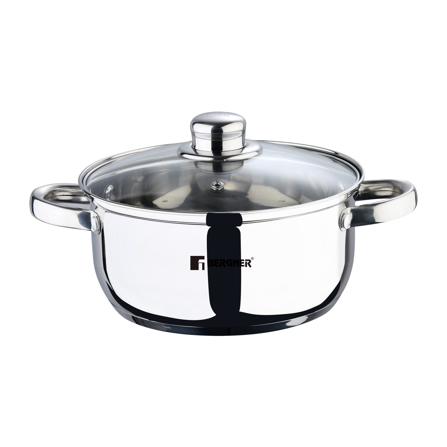 Batería de Cocina de 8 piezas en acero inoxidable Viena Bergner