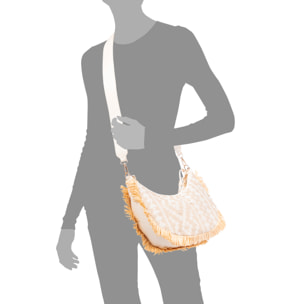 Biscubio Bolso de hombro Mujer. Fabricado en tela y piel sintética PU.