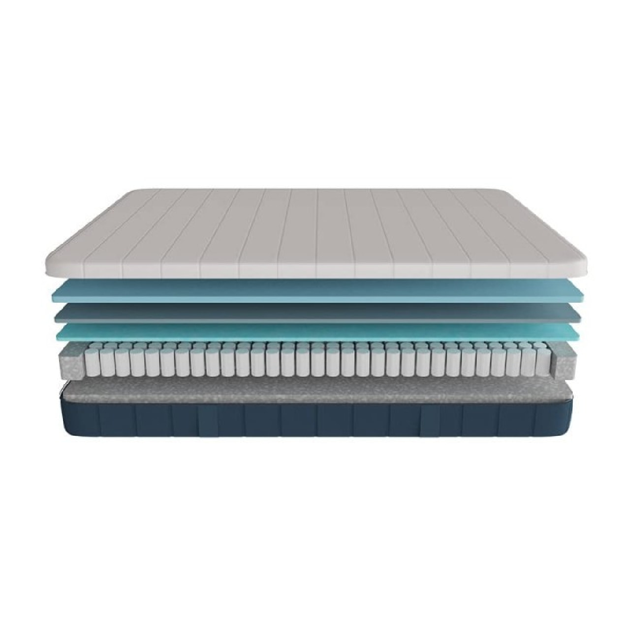 Cecotec Matelas Flow e-Hybrid 90x200 4 couches, sacs de printemps, hauteur 28 cm