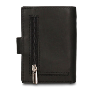 Portafoglio uomo in vera pelle - Modello Astor Prime - Casual - 7.5 x 10.0 x 2.0 cm