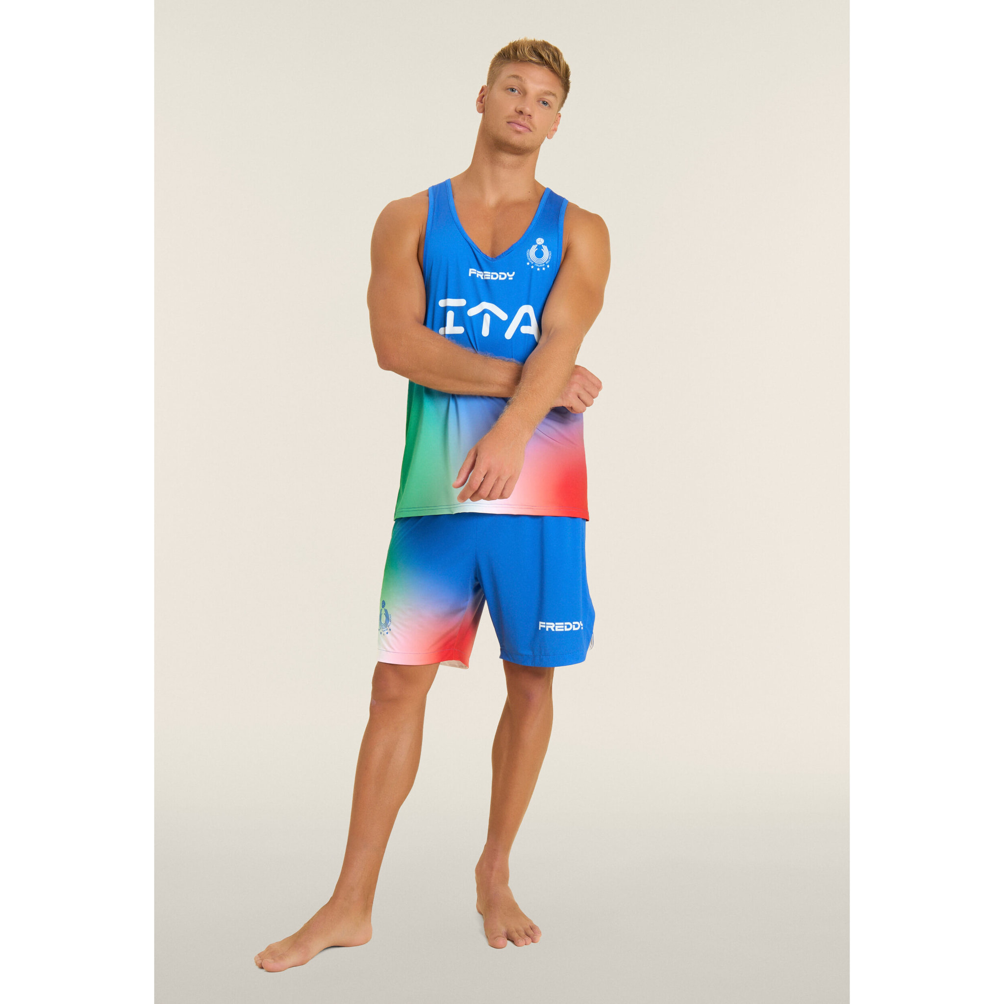 Canotta uomo Beach Volley Italia 2025/26 con protezione UV