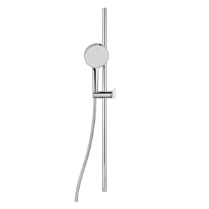 Set de douche rond - 4 fonctions - débit 11,28 l/min - garantie 5 ans - chrome (SATSS41)