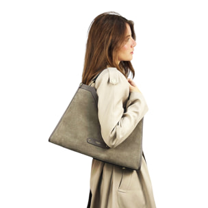 Bolso de Hombro Cheval Firenze Capri F/W Gris Pardo