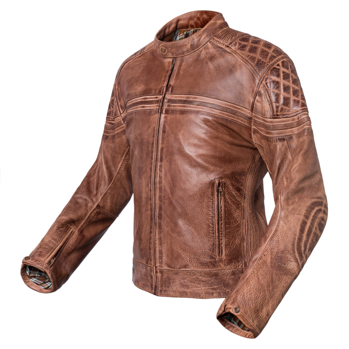 CHAQUETA DE CUERO DE MOTO EROS INVICTUS