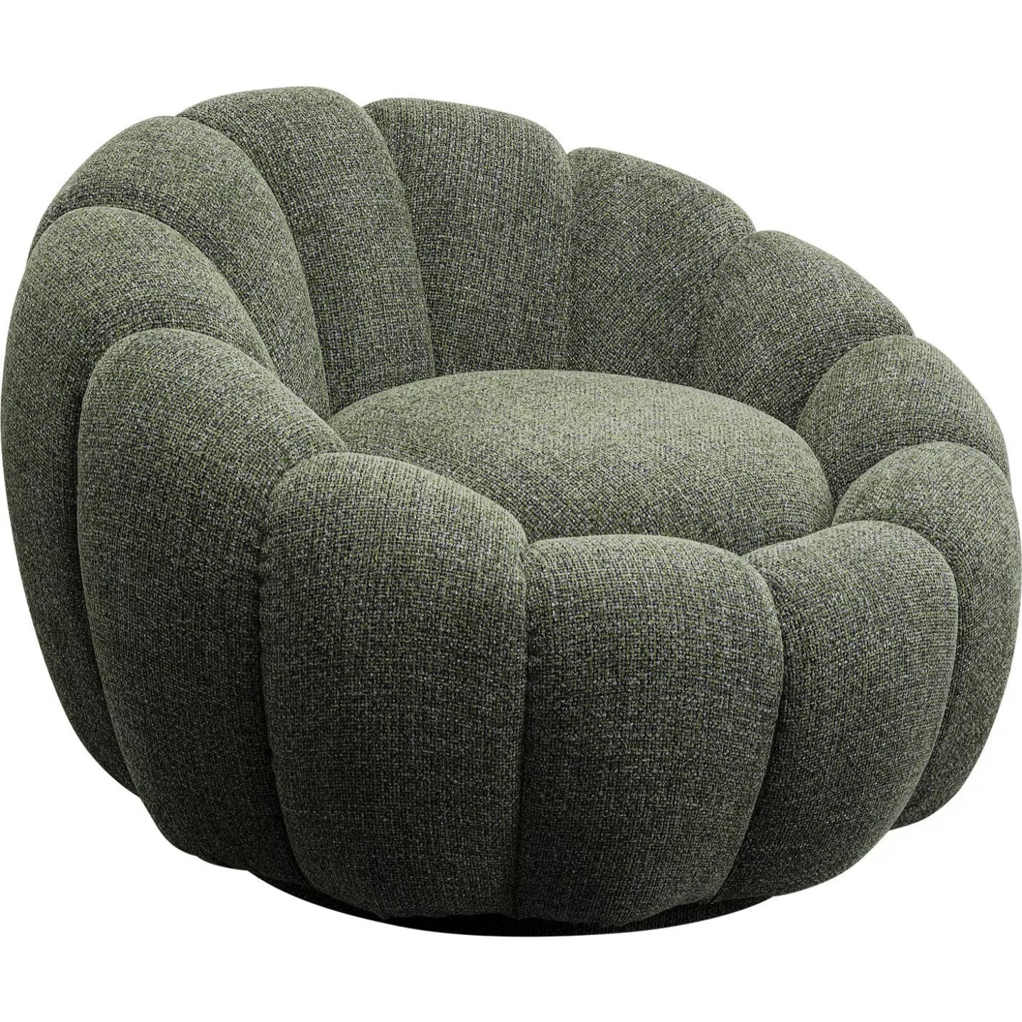 Fauteuil pivotant Peppo Bloom Melange vert Kare Design