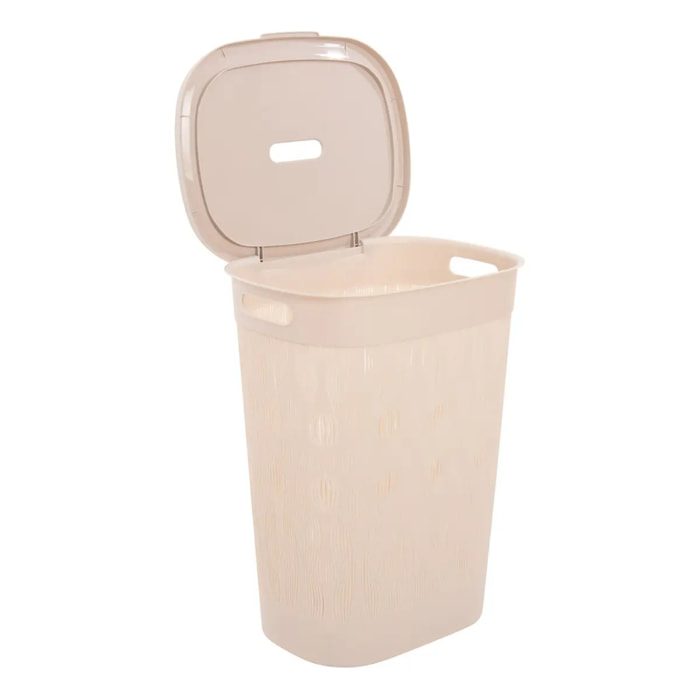 Corbeille à Linge Leaf 40L Beige H57 cm