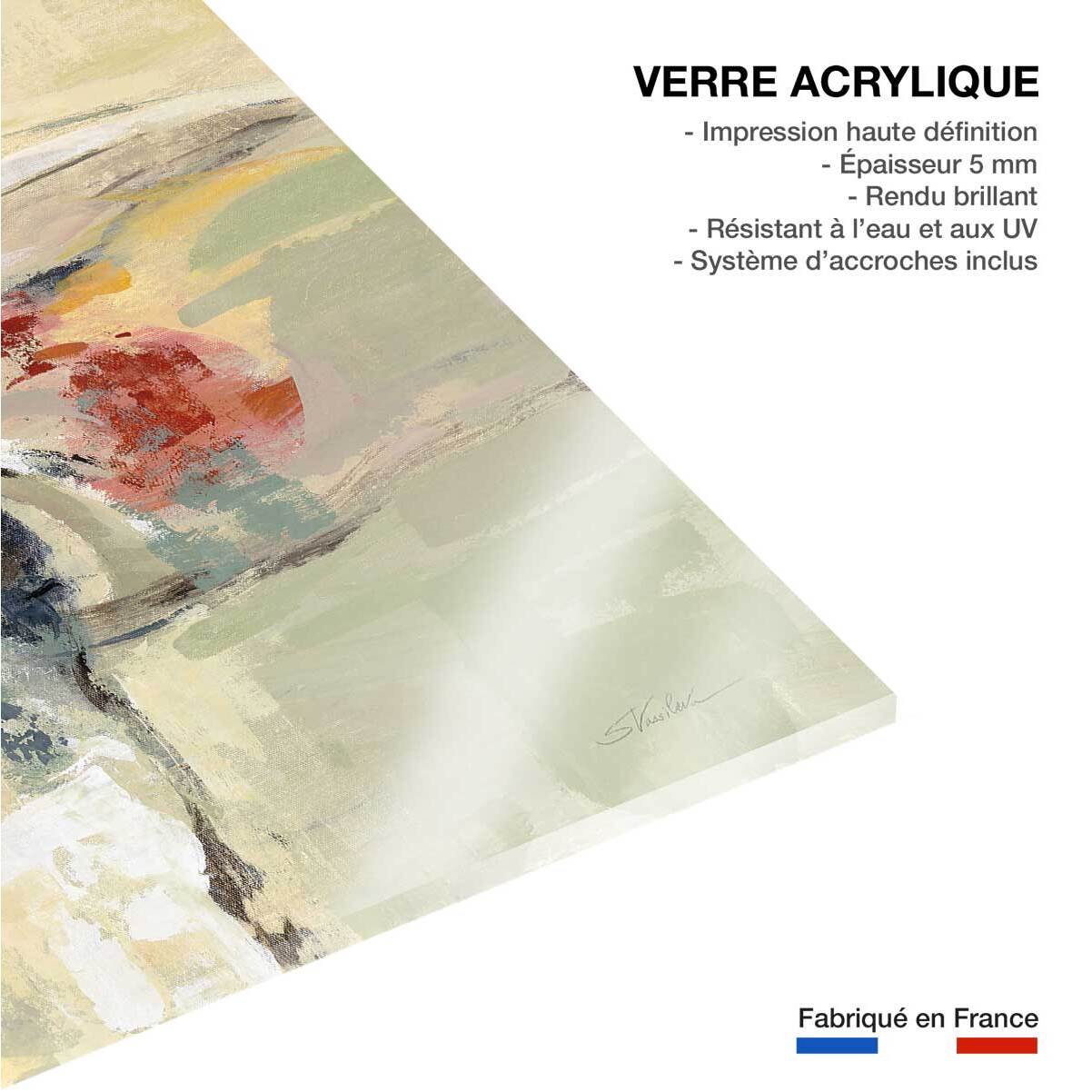 Tableau abstrait Ambiance des îles Tableau plexiglas