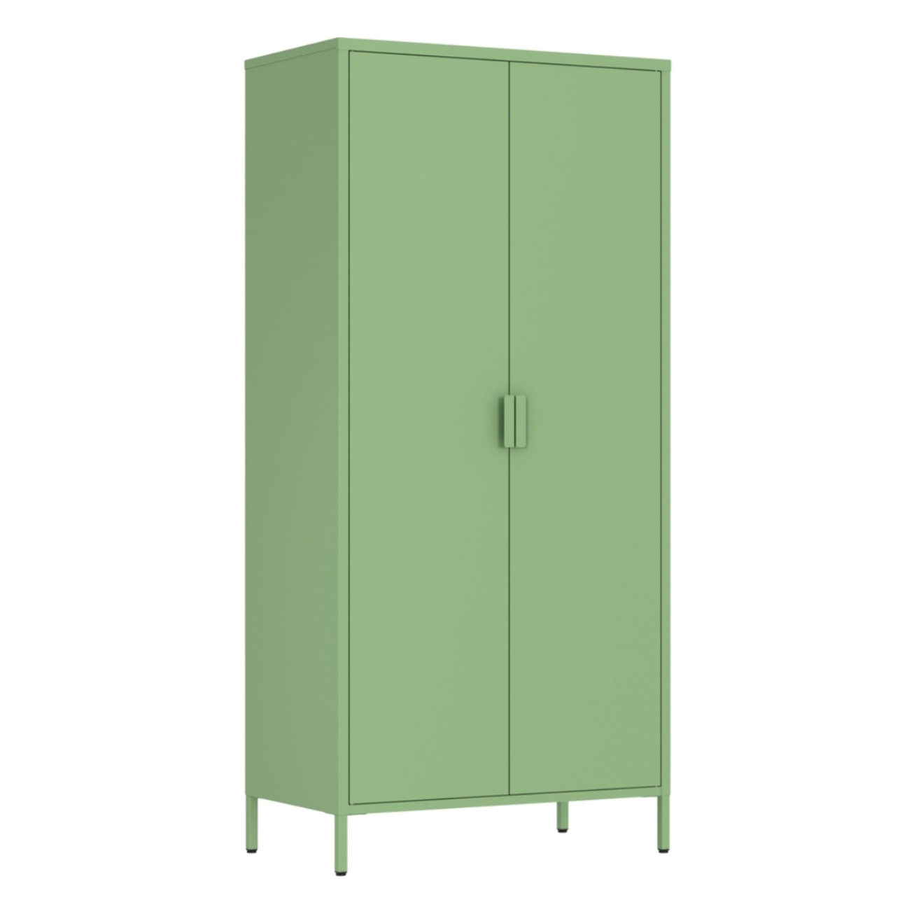 Armadio in metallo 2 ante 80x40x170h cm verde salvia - Pop