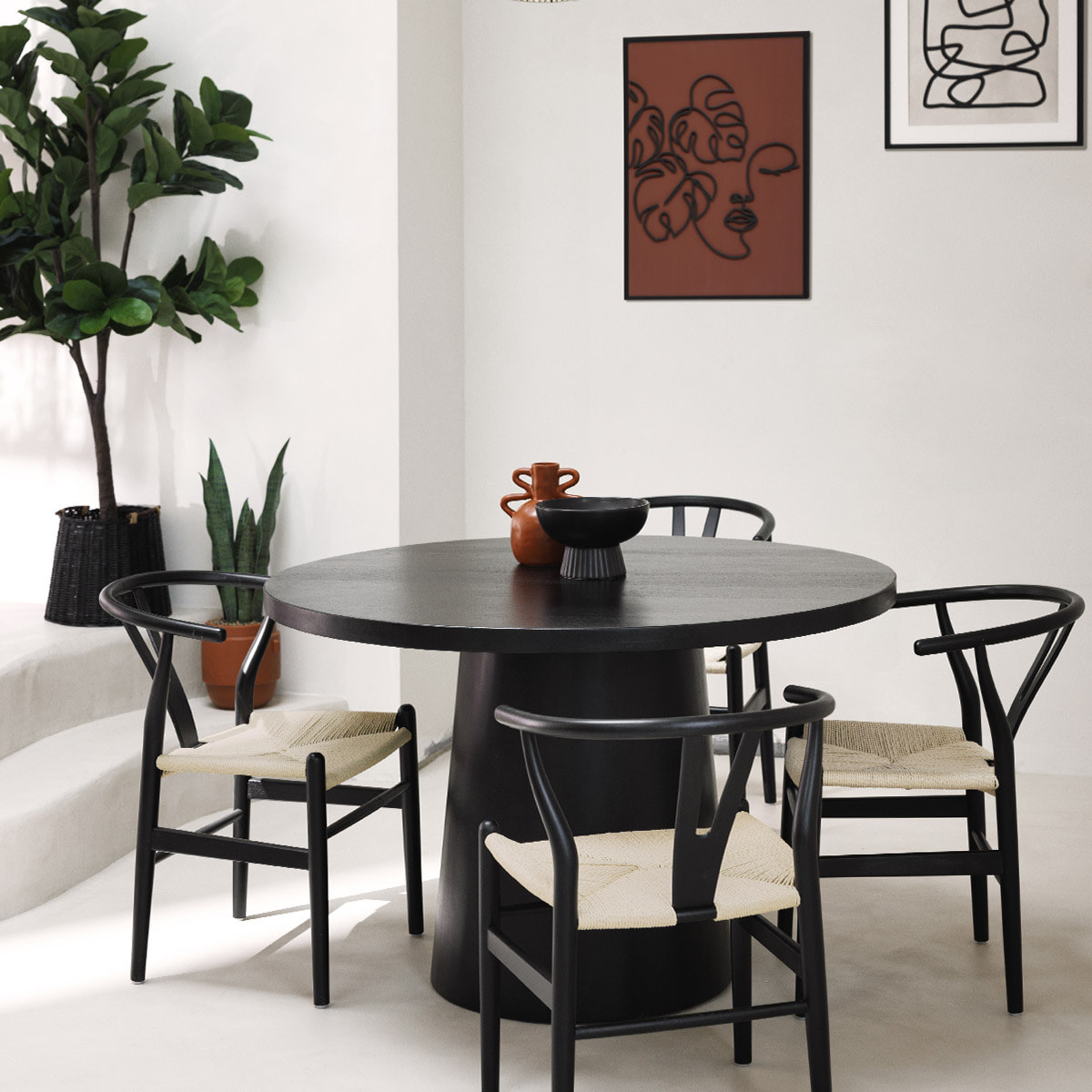 Coupelle "Chaya" en céramique D22cm noir